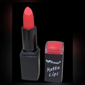 Amuse Matte Lips Lipstick Bold Coral #LIP7272N-6 New & Sealed .12oz Full Size